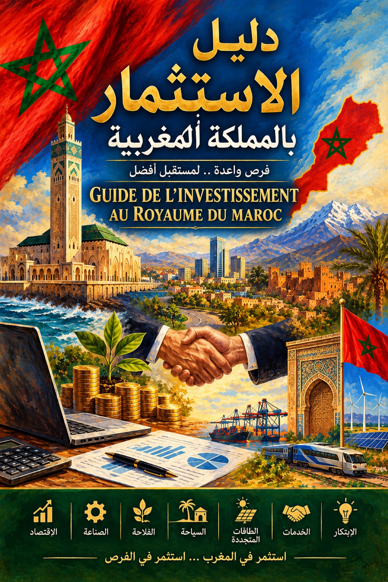 Guide de l'investissement au Royaume du Maroc — دليل الاستثمار بالمملكة المغربية cover